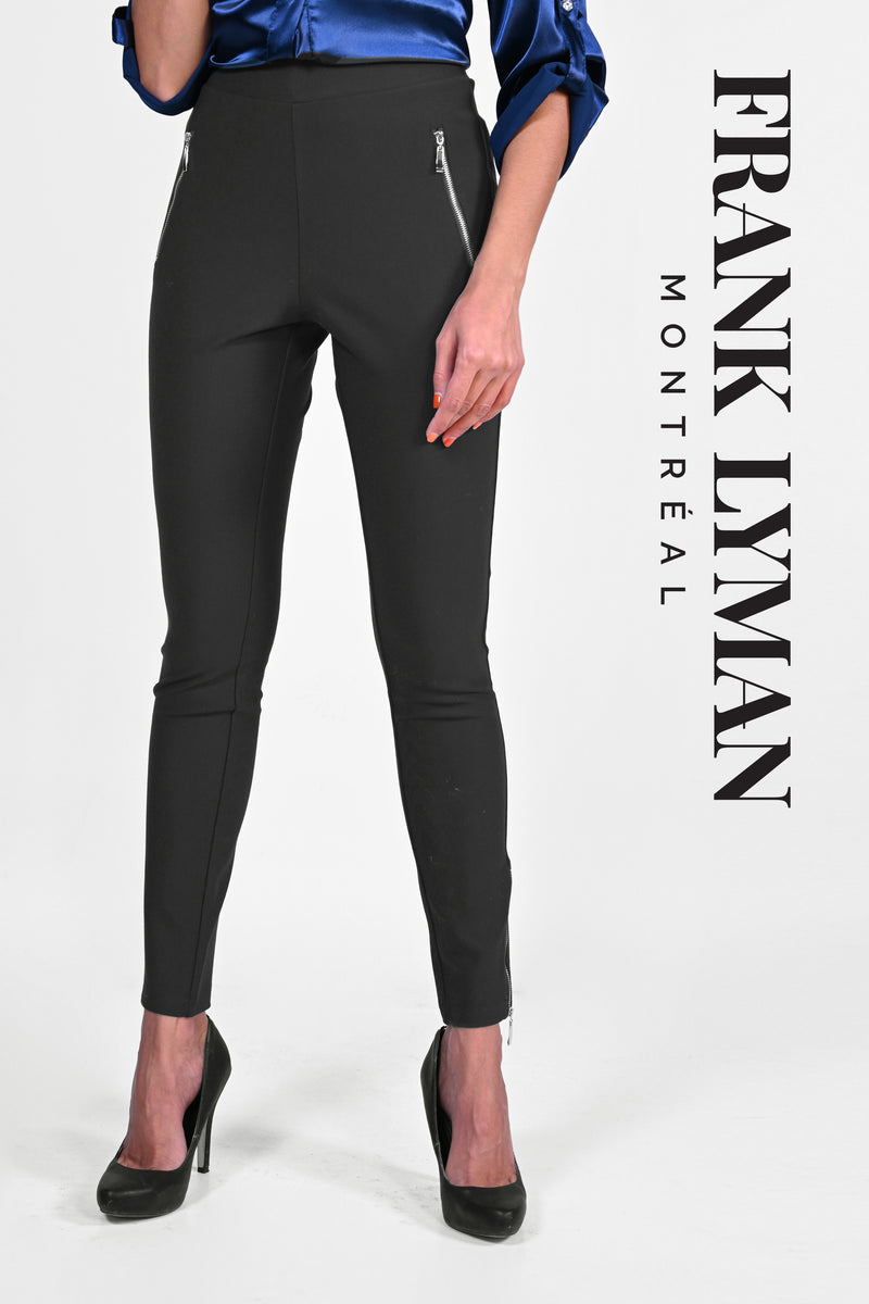 Frank Lyman Zippered Knit Pant Style# 223458