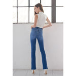 KanCan High Rise Exposed Button Bootcut Jeans