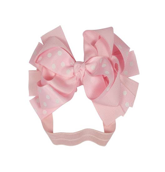 Polka Dot Hairbow Headband in Red or Pink | Fabulous Fashions Boutique - Omaha, NE