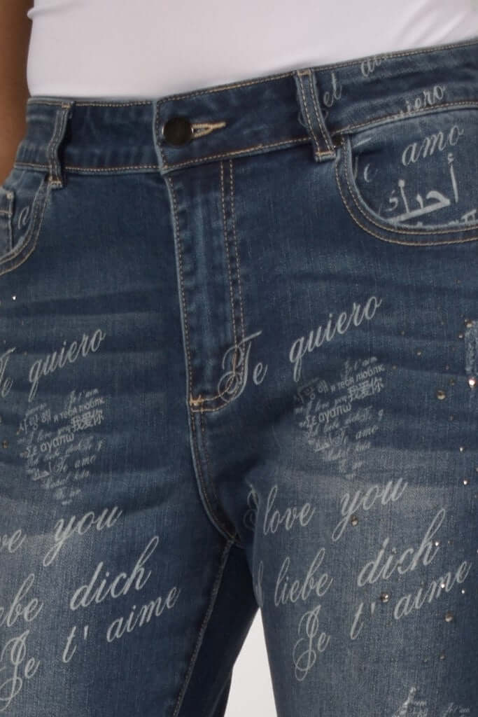 Frank Lyman "I Love You" jeans Style# 226101U