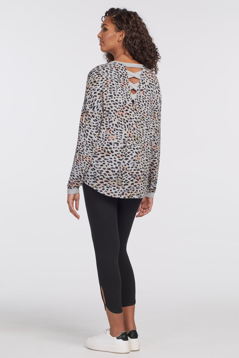 Tribal Long Sleeve Top With Back Detail | Fabulous Fashions Boutique - Omaha, NE