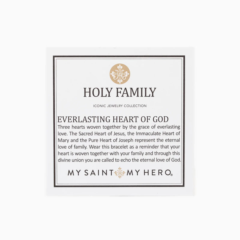 My Saint My Hero Holy Family Everlasting Heart of Gold Cuff
