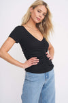 Project social T Apres Ruched Rib Tee