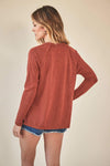 Project Social Tee Rennen Textured Long Sleeve Top | Fabulous Fashions Boutique - Omaha, NE