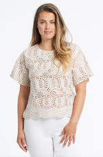 Tribal Dolman Sleeved Embroidered Top