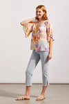 Tribal Flowy Frilled Sleeve Top