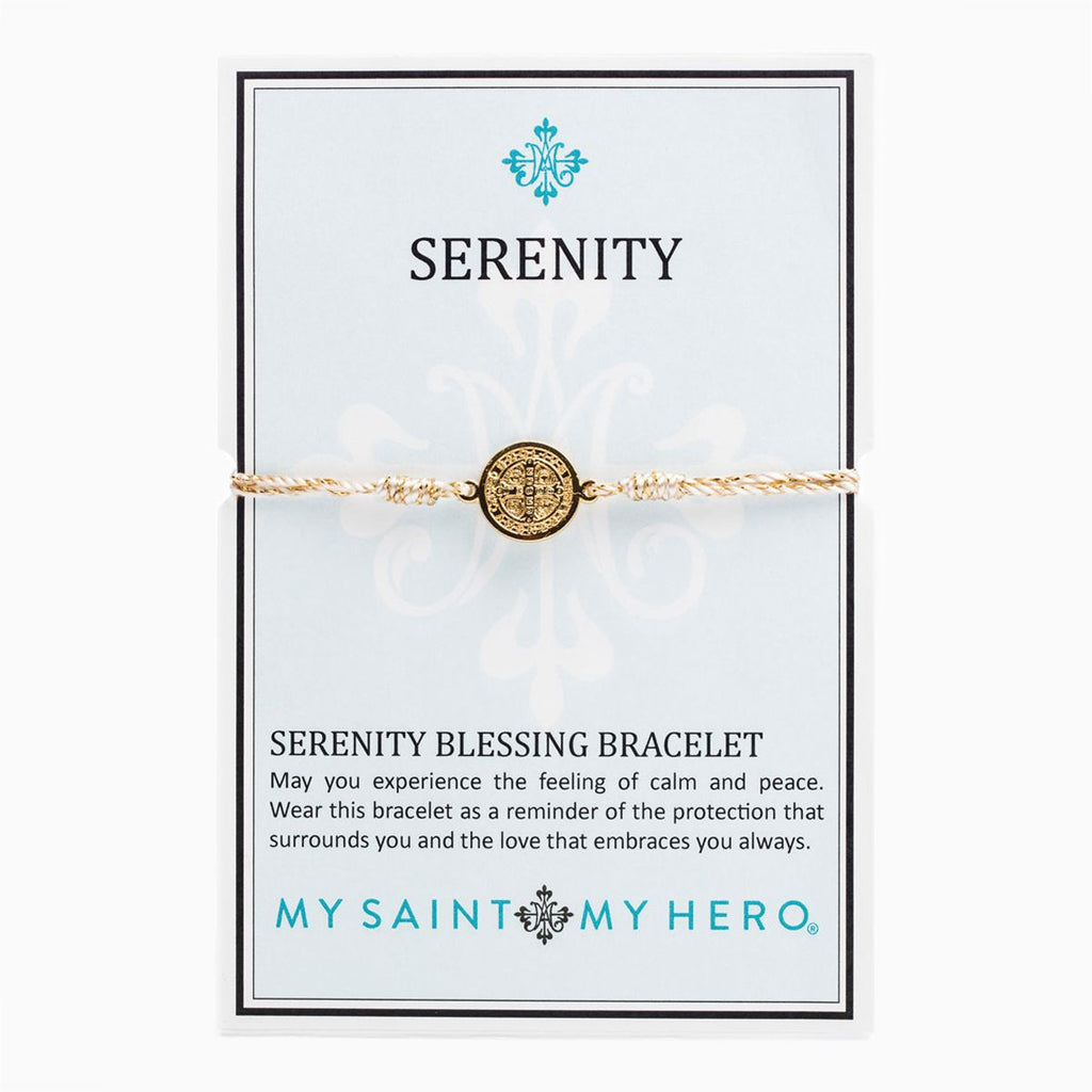 Gratitude St. Benedict Blessing Bracelet - Handwoven – My Saint My Hero