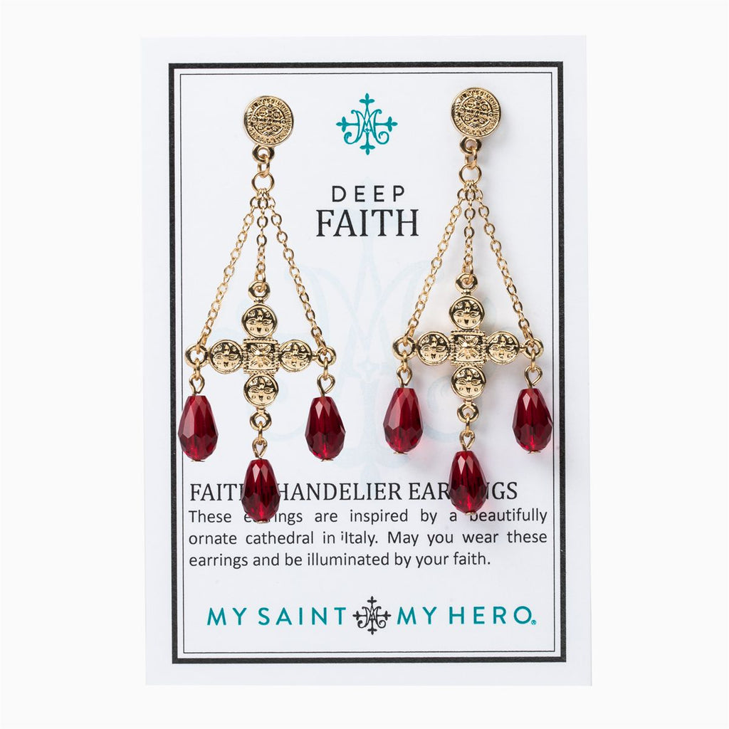 My Saint My Hero Deep Faith Earrings | Fabulous Fashions Boutique - Omaha, NE